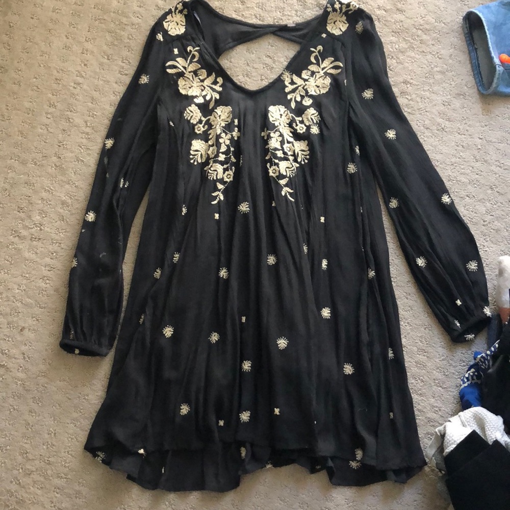 Embroidered Free People Dress